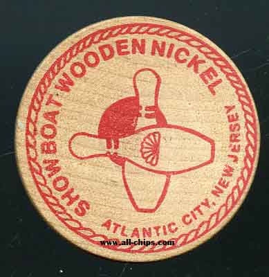 Showboat Wooden Nickel