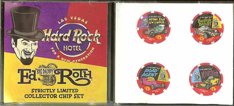 $5 Big Daddy Ed Roth 4 chip Set in CD case