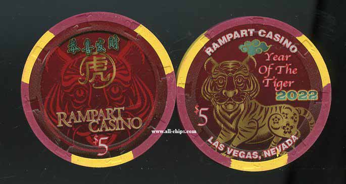 $5 Rampart Chinese New Year of the Tiger 2022 