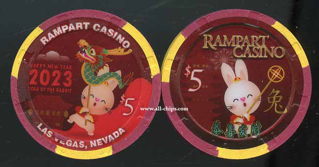 $5 Rampart Chinese New Year of the Rabbit 2023