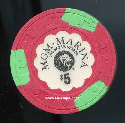 $5 MGM Marina 1st issue 1990