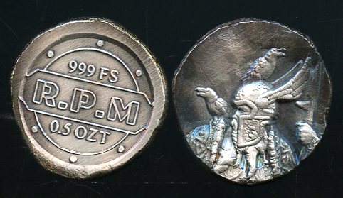 1/2 OZ RIOS Odin Nugg Monster Tome .999 Fine Silver