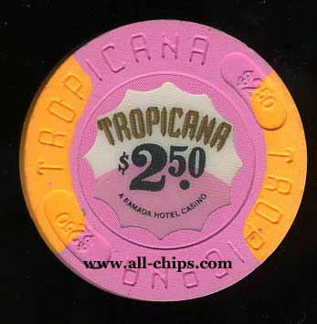 TRO-2.5a $2.50 Tropicana 2nd issue Closed Letters