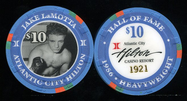 HAC-10d $10 Hilton Jake LaMotta Boxing