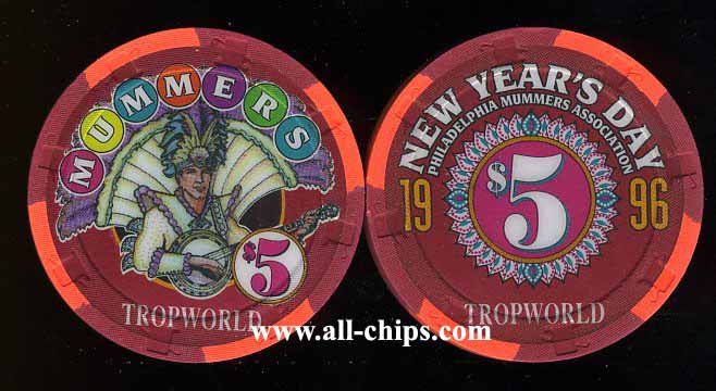 TWD-5b $5 Tropworld Mummers New Year Day 1996