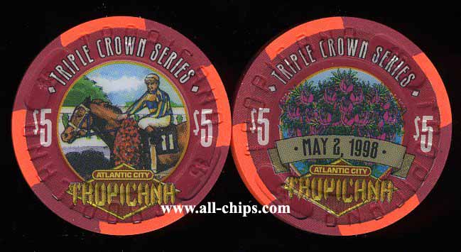 TRO-5m $5 Tropicana Triple Crown Series Kentucky Derby May 2, 1998 Run for the Roses