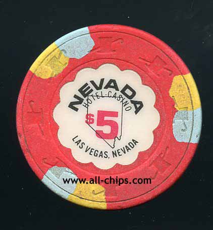 $5 Nevada Hotel 2nd issue 1990