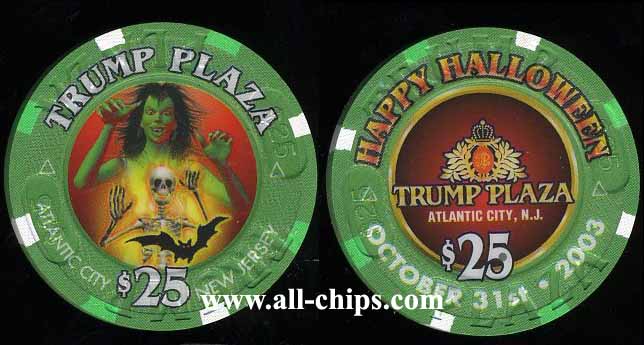 TPP-25i $25 Trump Plaza Halloween 2003