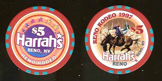 $5 Harrahs Reno Rodeo 1997