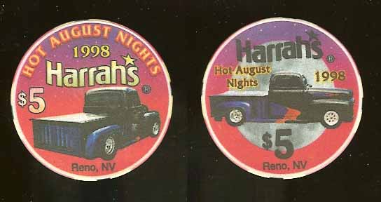 $5 Harrah's Hot August Nights 1998