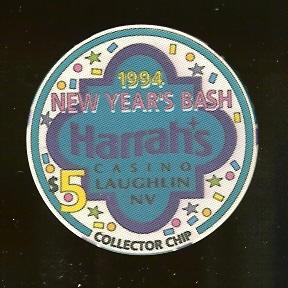 $5 Harrahs Laughlin New Years Eve Bash 1994