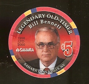 $5 Sahara Legendary Old Timer Bill Bennett