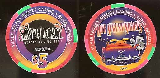 $5 Silver Legacy Reno Hot August Nights 2000