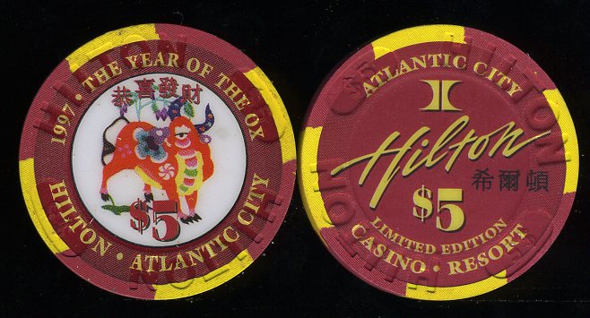 HAC-5a $5 Hilton Year of the OX 1997