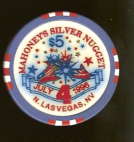 $5 Mahoneys Silver Nugget 4th of July 1996