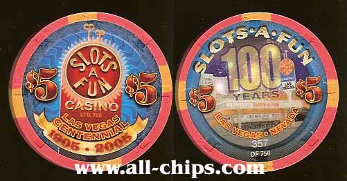 $5 Slots A Fun Centenial 100 Years 1905 - 2005