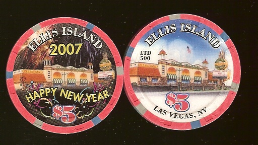 $5 Ellis Island Happy New Years 2007