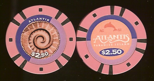$2.50 Atlantis Paradise Island Bahamas
