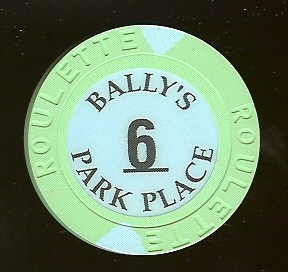 Ballys 4 Park Place Green Table 6