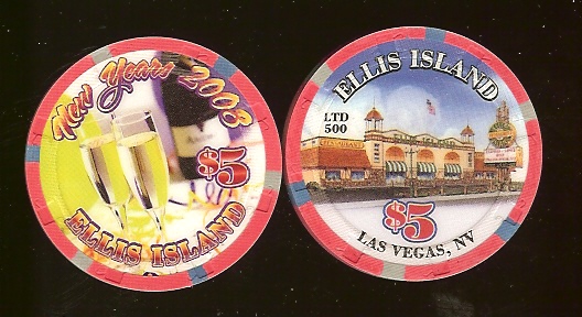 $5 Ellis Island Happy New Years 2008