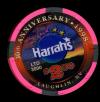 $2.50 Harrahs 10th Anniversary 1998