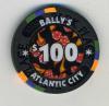 BPP-100e $100 Ballys New issue 7/8/09
