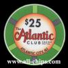ACH-25 $25 Atlantic Club Hotel & Casino