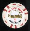 $5 Harrahs Laughlin NCV