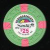 $25 Santa Fe Casino 1st issue 1991 AU-