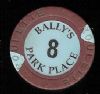 Ballys 4 Park Place Brown Table 8