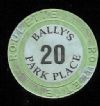 Ballys 4 Park Place Green Table 20