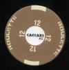 Caesars AC 3rd issue Roulette Brown Table 12