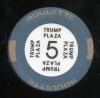 Trump Plaza 2nd issue Roulette Blue Table 5