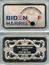 Biden Harris Running on Empty No Gas Emanel Proof .999 Fine Silver
