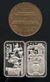 Squires Mint Christmas 2023 Naughty or Nice Mini 1/10th OZ .999 Fine silver