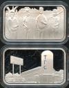 1 OZ The Poured Corner Kings of the Hill Proof .999 Fine Silver Bar