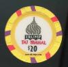 TAJ-20 $20 Taj Mahal Poker Room Chip
