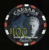 CAE-100c $100 Caesars 5th issue Tiberius UNC