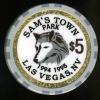 $5 Sams Town 1994-1995 Wolf